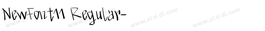 NewFont11 Regular字体转换